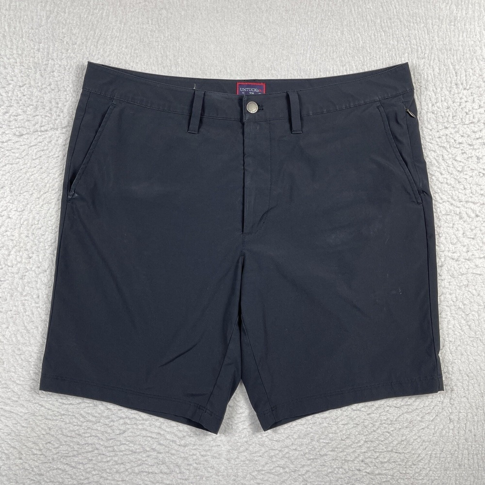 UNTUCKit Shorts Mens 36 Black Chancellor Performance‎ Golf Techwear Casual